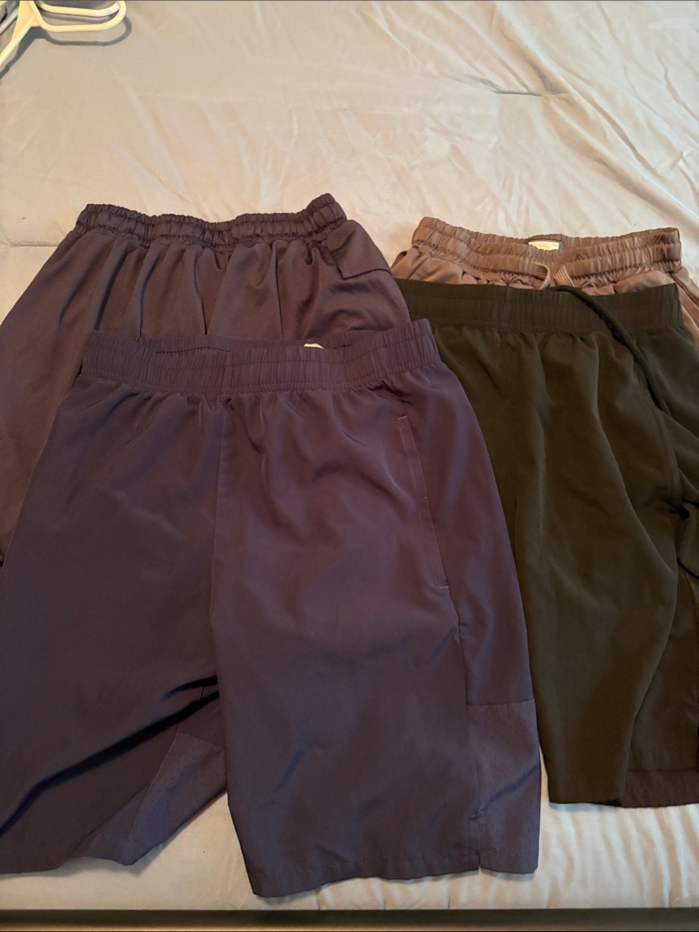 Amazon Kids Elastic-Waist Shorts in Navy, Olive, and Taupe sizes 12/14-16